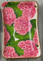 Ceramic Jewelry Tray- Pink Hydrangeas